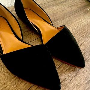 J Crew Zoe suede d'Orsay flats